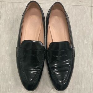 J. Crew Black Academy Penny Loafers size 7